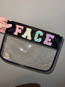 Varsity Letter Clear Pouch