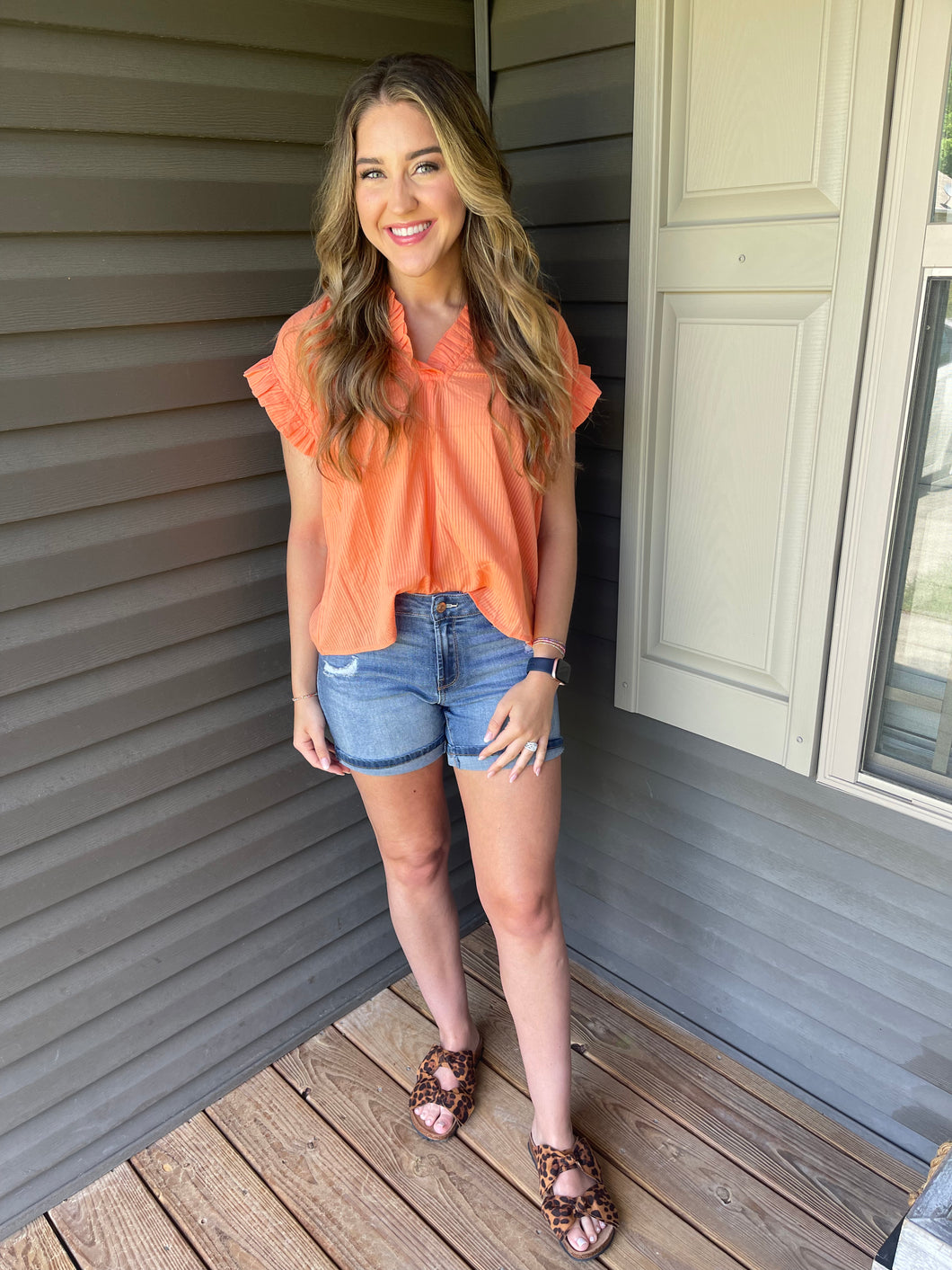 Orange Cropped Top