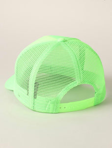 Neon Green Save Water Drink Margs Trucker Hat