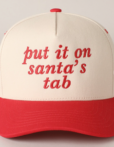 Red Put It On Santa's Tab