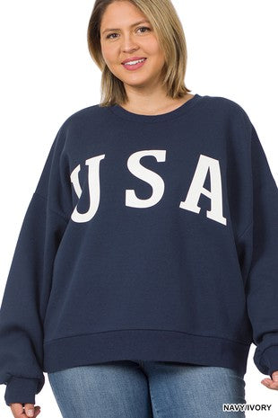 USA Sweatshirt - Curvy