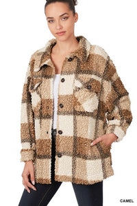 Plaid Teddy Sherpa