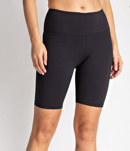 Butter Soft Black Biker Shorts