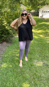 Butter Soft Mauve Leggings - Curvy