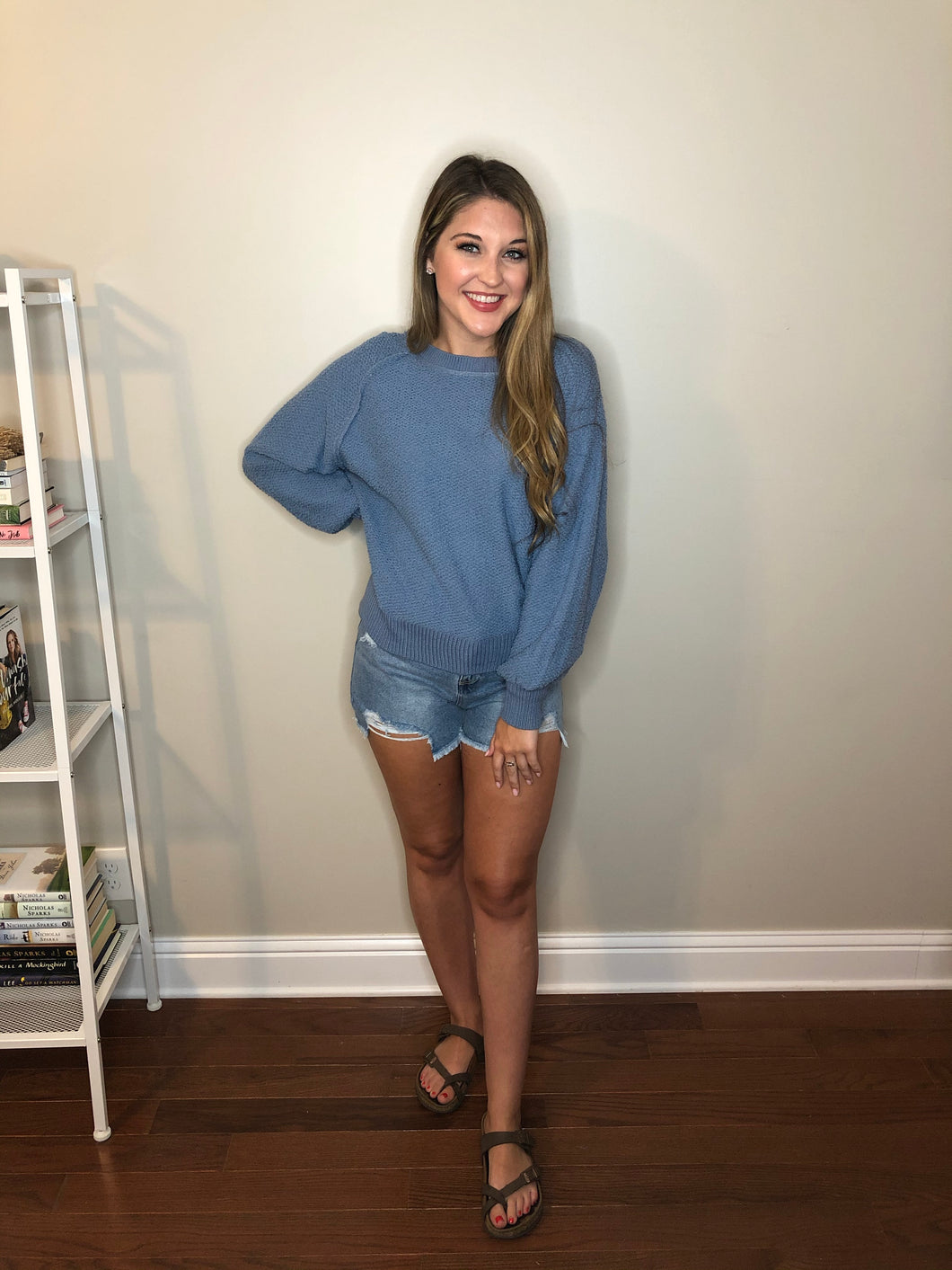 Steel Blue Sweater