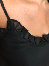 Load image into Gallery viewer, Black Ruffle Tank
