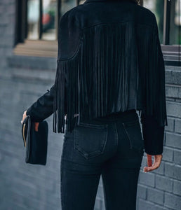 Black Fringe Jacket