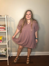 Load image into Gallery viewer, Mauve Babydoll Dress
